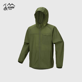 OZARK奥索卡2025春夏新品男户外运动休闲连帽抗菌防晒衣外套288398