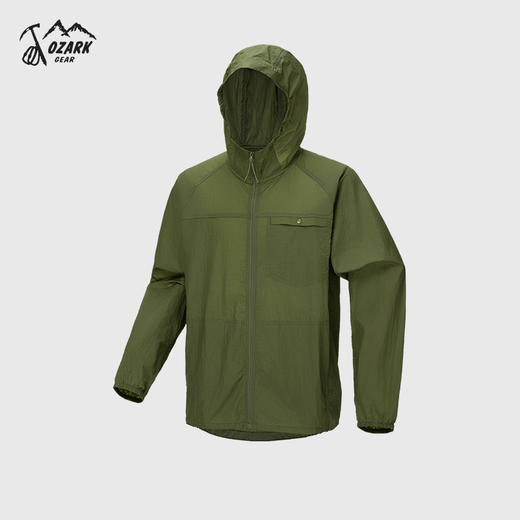 OZARK奥索卡2025春夏新品男户外运动休闲连帽抗菌防晒衣外套288398 商品图0