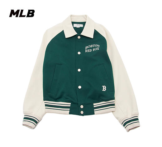 【一口价】MLB虞书欣同款拼接色学院风棒球外套3AJPV1641【无货退款】 商品图4