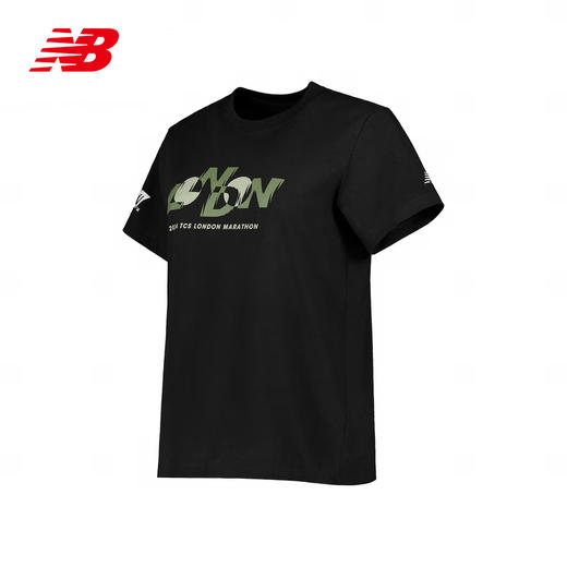 NEW BALANCE/NB London Edition Graphic T-Shirt 女款圆领针织运动休闲透气短袖T恤 商品图0