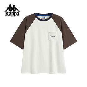 Kappa卡帕背靠背运动短袖男2025夏季新款休闲t恤女纯棉情侣款上衣KPCICTD17