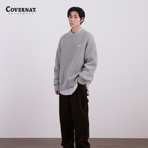 Covernat秋季新品针织套头毛衣男女同款外套毛衣CO2303KT07 商品图0