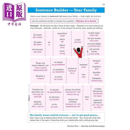 【中商原版】新GCSE 西班牙语 Edexcel爱德思 词汇书 2026年起考试 CGP New GCSE Spanish Edexcel Vocabulary Book 2026 exam 商品图3