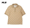 MLB女款25春夏新款满印老花立领短款POLO衫3FPQM0253 商品缩略图0
