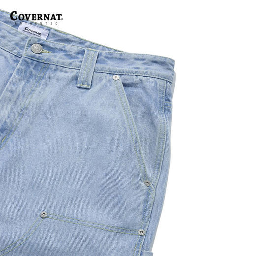 covernat韩国潮牌九分裤时尚休闲卡彭特宽松牛仔裤2024春夏新品CO2401PT08 商品图3
