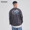 Covernat韩国潮牌卫衣男女同款春季新款变型字母印花圆领长袖CO2201CR08 商品缩略图1