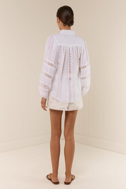 Palm Noosa - Bella Blouse - White - 女装 - 衬衫 - 白色 商品图3