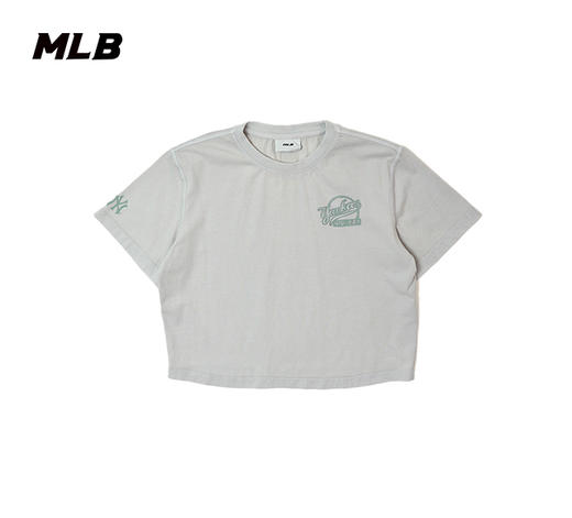 MLB女款小标学院风短款T恤3FTSB2053 商品图0