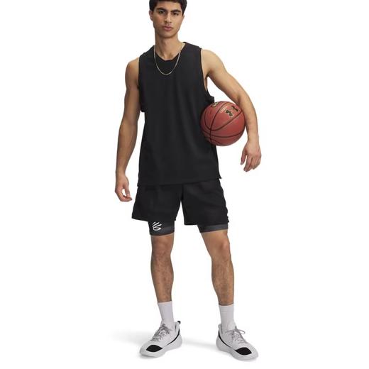 安德玛UA春夏Curry HeatGear®男子印花篮球紧身短裤1379829-003 商品图2