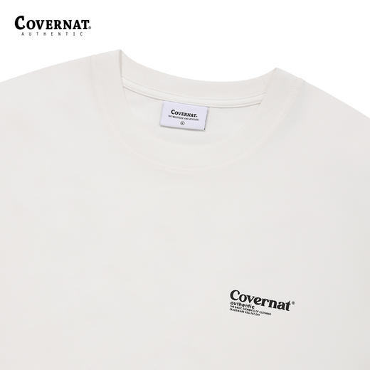 covernat韩国潮牌男女情侣同款短袖时尚图案 T 恤2024春夏新CO2402ST32 商品图3