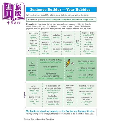 【中商原版】新GCSE法语Edexcel爱德思词汇书 2026年考试 CGP New GCSE French Edexcel Vocabulary Book for exams from 2026 商品图4
