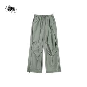 乔丹2025年夏季款女款伞兵裤滑行裤宽松舒适休闲运动裤