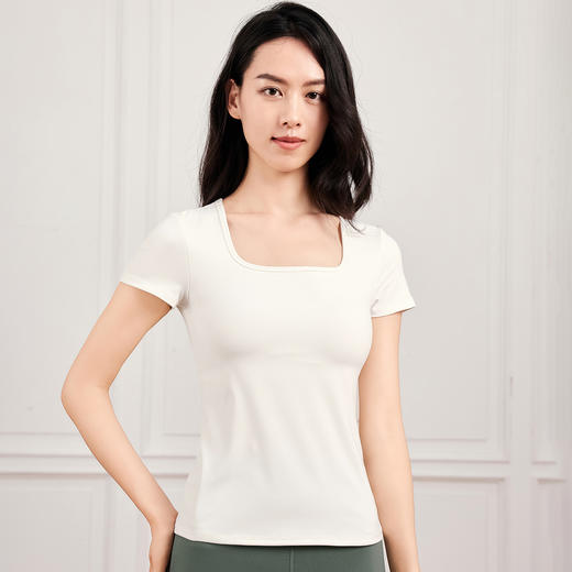 FCA315方领优雅瑜伽短袖 商品图2