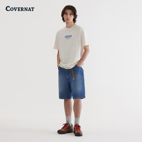 COVERNAT韩国潮流潮流宽松牛仔短裤时尚百搭显活力2025夏季新CO2502SO04