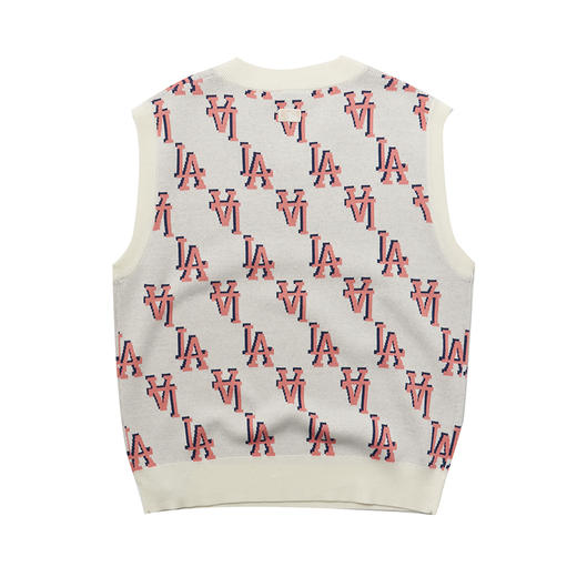 【潮牌特价】MLB男女同款满印老花针织衫马甲背心3AKPM0331 商品图5