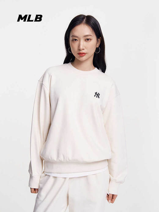 MLB简约纯色小标男女同款卫衣3AMTB0151 商品图3