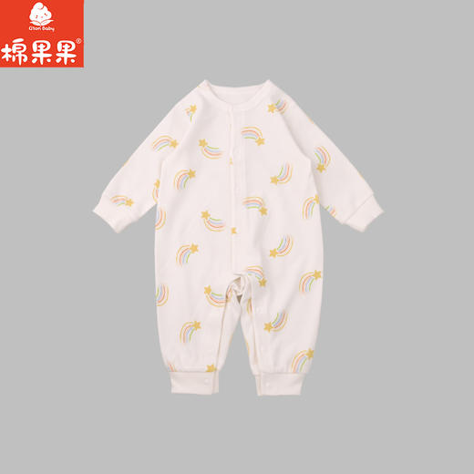 棉果果秋季新品有机棉满印对开连体衣M301722225402 商品图0