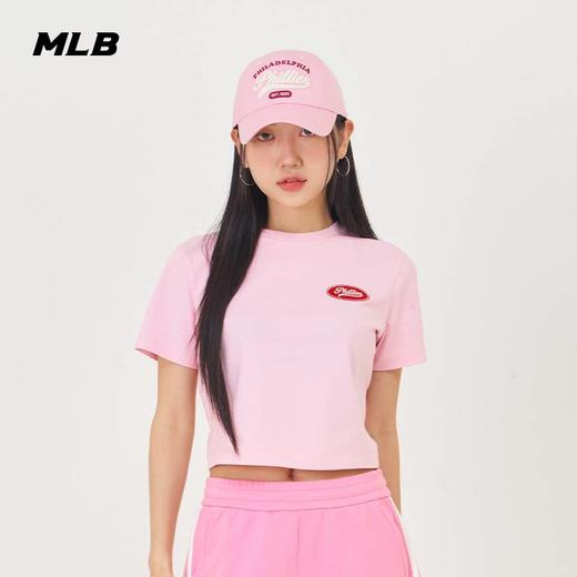 MLB女款小标圆形标基础款短款T恤3FTSV1843【无货退款介意勿拍】 商品图1