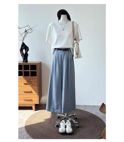 七夕福利-NO退~极简100%棉简约高克重纯白短袖T恤-喜出 商品图4