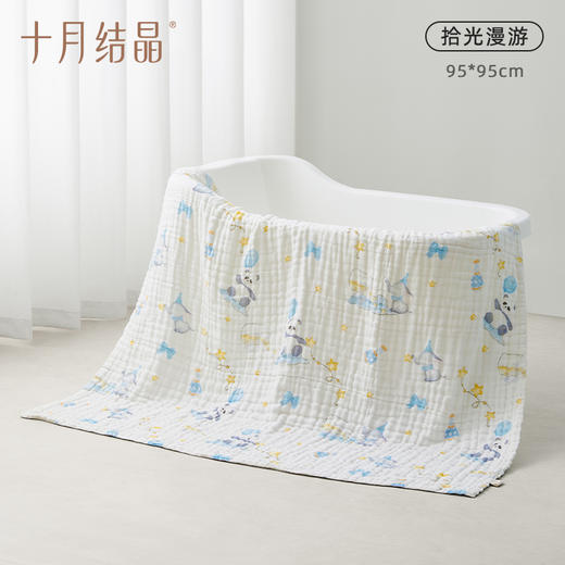 婴儿浴巾新生超软全棉带篷宝宝裹巾宝宝大毛巾吸水 商品图2