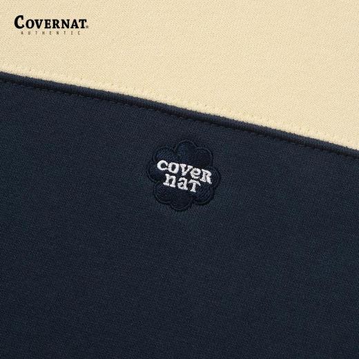 covernat韩国潮牌长袖polo衫撞色宽条纹休闲上衣2024秋冬新品CO2403CR76 商品图3