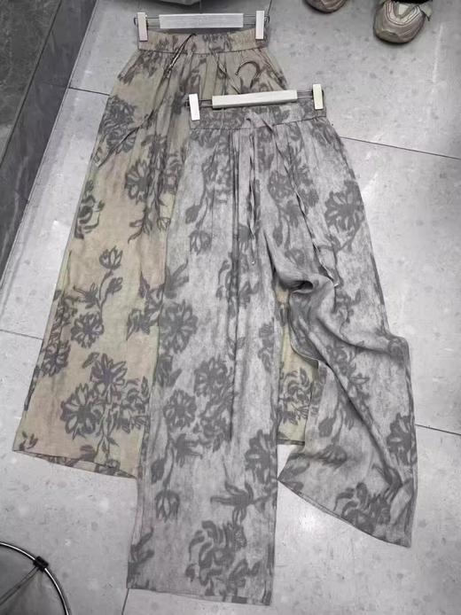 亲测实拍⚠️太好穿了❗️又凉快又舒服❗️【慵懒腰果花棉麻裤】清冷氛围感轻松拿捏住❗️满满的高级感❗️🌾棉麻凉感黑科技💨37℃天自循环透气系统 商品图8