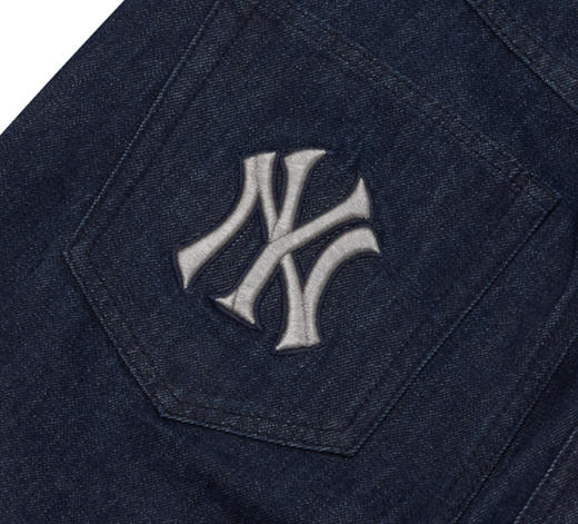 MLB男女同款老花系列牛仔长裤3FDPM0324 商品图5