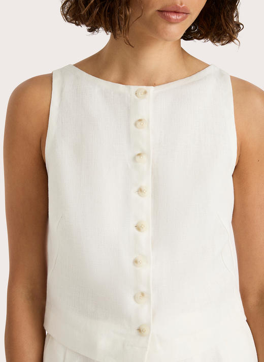 Faithfull The Brand - Elia Top - White - 女装 - 上衣 - 白色 商品图0