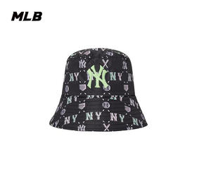 MLB男女同款彩色满印老花刺绣标渔夫帽3AHTM0523【无货退款介意勿拍】
