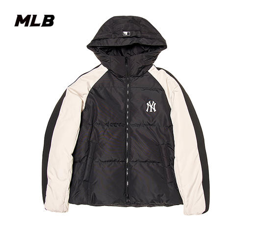 MLB男女同款学院风字母标拼接色羽绒服3ADJV0246 商品图4
