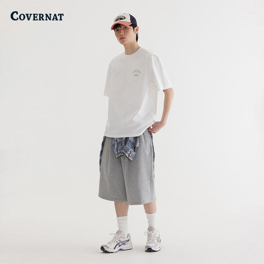 COVERNAT韩国潮牌基础款短袖旅行公交T恤男女通用休闲2025夏新CO2502ST43 商品图2