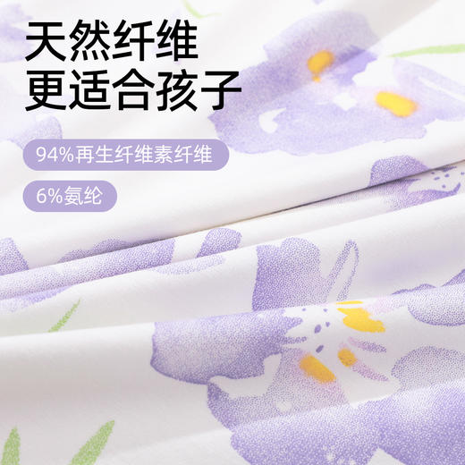 【连衣裙/套装】熳洁儿 女童水墨花卉荷叶边莫代尔夏季家居服25203607/25203608 商品图4