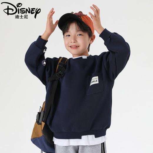 迪士尼男童卫衣春季2025新款帅气炸街男童上衣春秋款假两件春装潮 商品图3