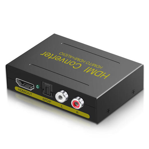 爆款★热销@【HDMI高清视频分离器】hdmi音频分离器高清4K转光纤左右声道5.1PS4/5XBOX/机顶盒/SEITCH接功放音响HDMI接模拟音频显示器HDR 商品图1