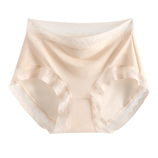 雀说 3条80S兰精莫代尔女士内裤女蕾丝中腰透气三角内裤186011 商品图4