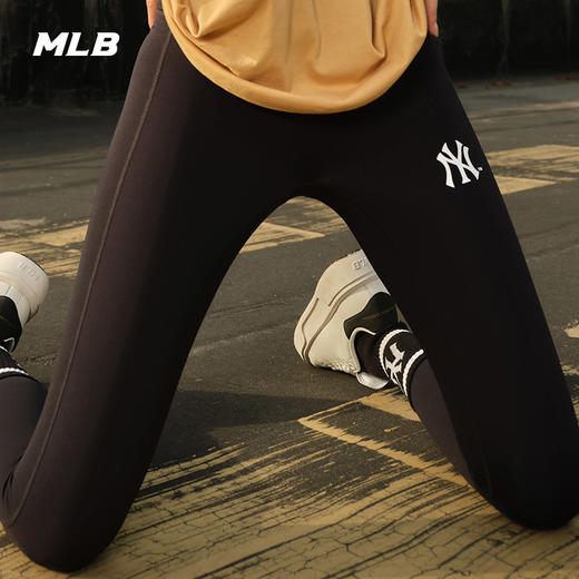 【积分钱购】MLB女款运动紧身裤健身休闲百搭经典logo潮23秋季3FLGB0231【无货退款介意勿拍】 商品图1