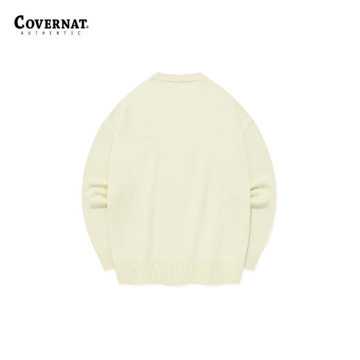 Covernat冬季新品LOGO水手领针织衫情侣款套头毛衣CO2303KT06 商品图1