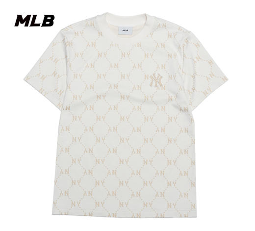 MLB男女同款满印老花25春夏新款T恤3ATSM0153【无货退款介意勿拍】 商品图4