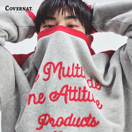 Covernat春季新款2025字母卫衣潮套头圆领上衣情侣同CO2401CR04 商品图1