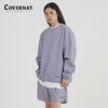 Covernat韩国潮牌套头卫衣无性别秋冬款字母刺绣纯色宽松圆领上衣CO2201CR40 商品缩略图1