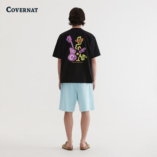 COVERNAT韩国潮牌个性印花短袖T恤男女同款时尚单品2025夏季新CO2502ST42 商品图3