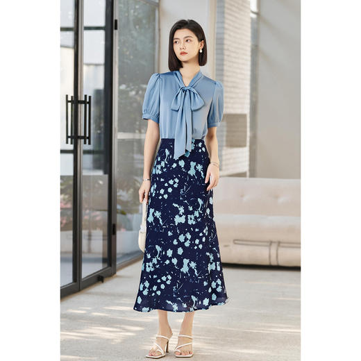 剩M 【衬衫套装】2025套装裙子女夏季两件套高级感显瘦衬衫3766 商品图0