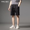 PINLI品立2025夏季新款暗纹宽松直筒短裤男士潮流休闲百搭五分裤B252117090 商品缩略图0