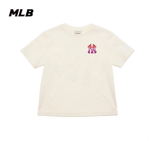 MLB渐变logo款小标儿童男女童圆领T恤7ATSM0243 商品图4