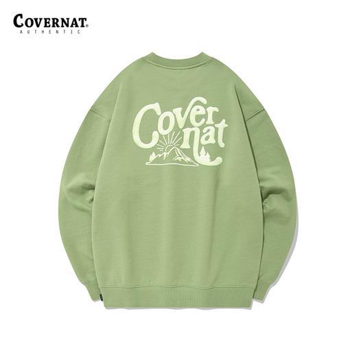 Covernat韩国潮牌卫衣男女同款春季新款变型字母印花圆领长袖CO2201CR08 商品图2