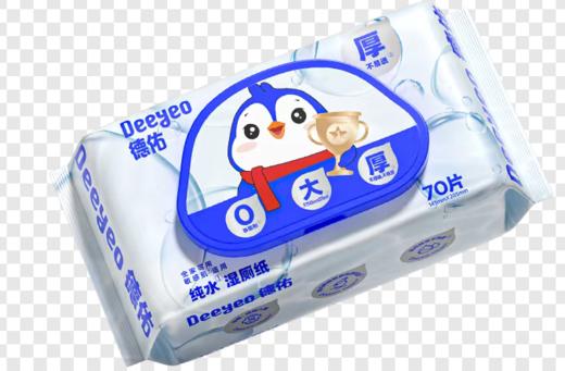 德佑企鹅纯水湿厕纸70片 商品图0