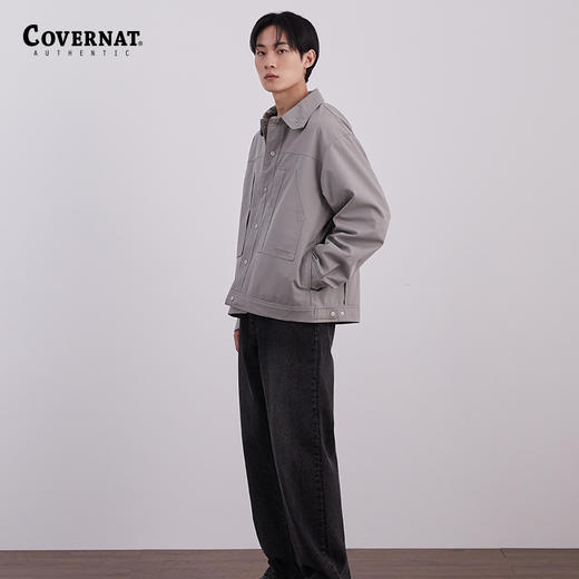 Covernat秋季新品夹克外套梭织厚外套休闲简约百搭男款CO2303JK03 商品图1
