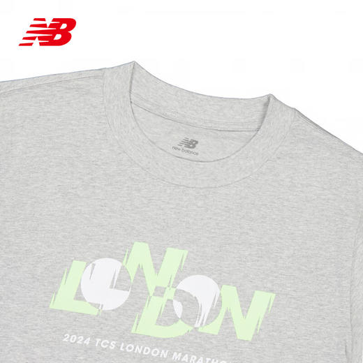 NEW BALANCE/NB London Edition Graphic T-Shirt 男款圆领针织运动休闲透气短袖T恤 商品图2