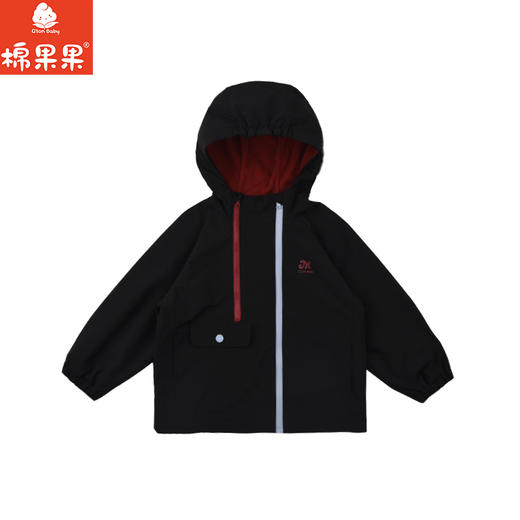 棉果果秋季新品男童黛黑摇粒绒加绒保暖风衣M312100425452 商品图1