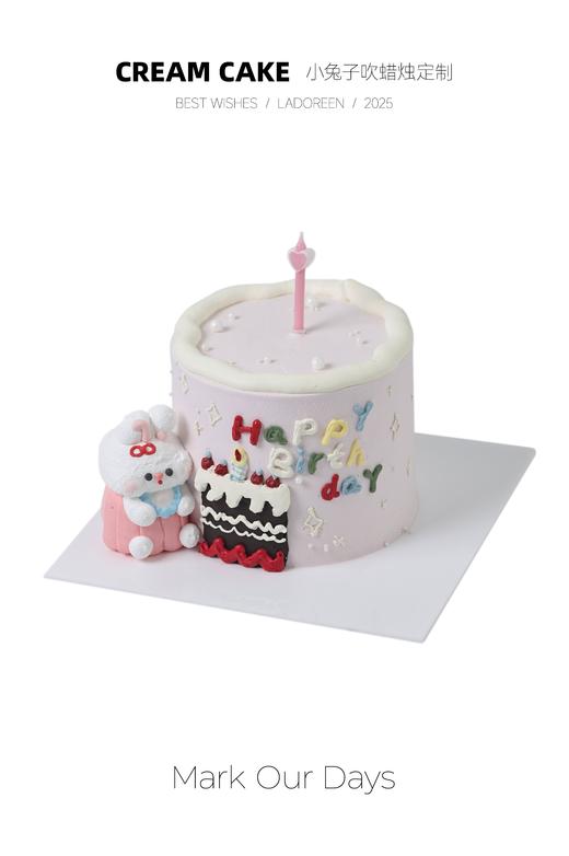 小兔子吹蜡烛定制 商品图0